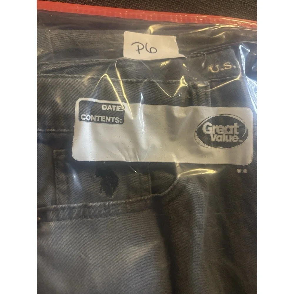 U.S. Polo ASSN Boys 14 Tapered‎ Jeans Stretch Denim Black P6